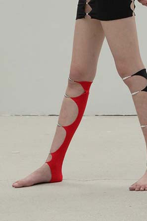 RUI long legs ruby red R015-AW20